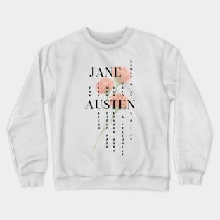 Jane Austen novels design Crewneck Sweatshirt